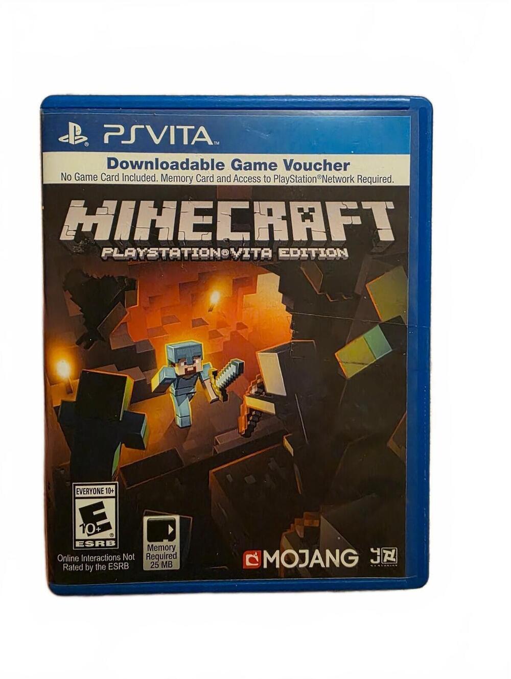 Minecraft PlayStation Vita Downloadable Game Voucher Expired Code W/Case
